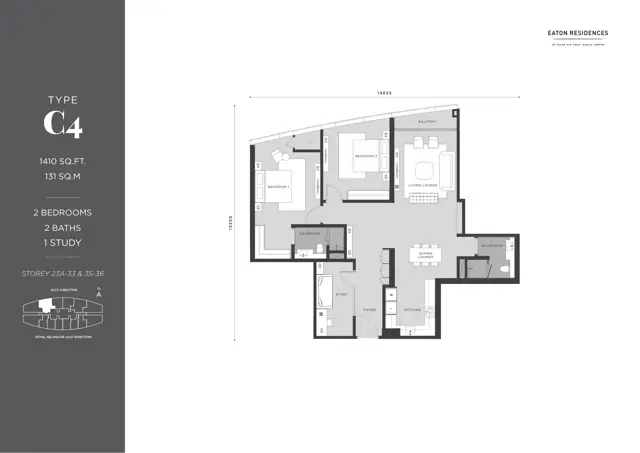 Eaton Residence KLCC 平面图 5