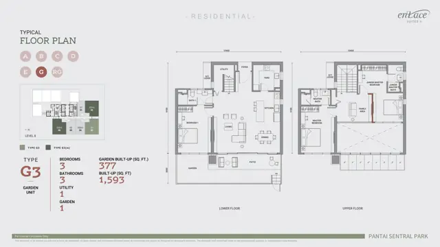 Enlace Suite @ Pantai Sentral Park 平面图 11